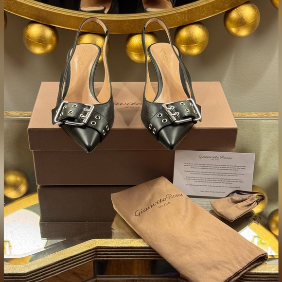 Gianvito Ross Milano Leith Slingback Pumps - Picture 2 of 11